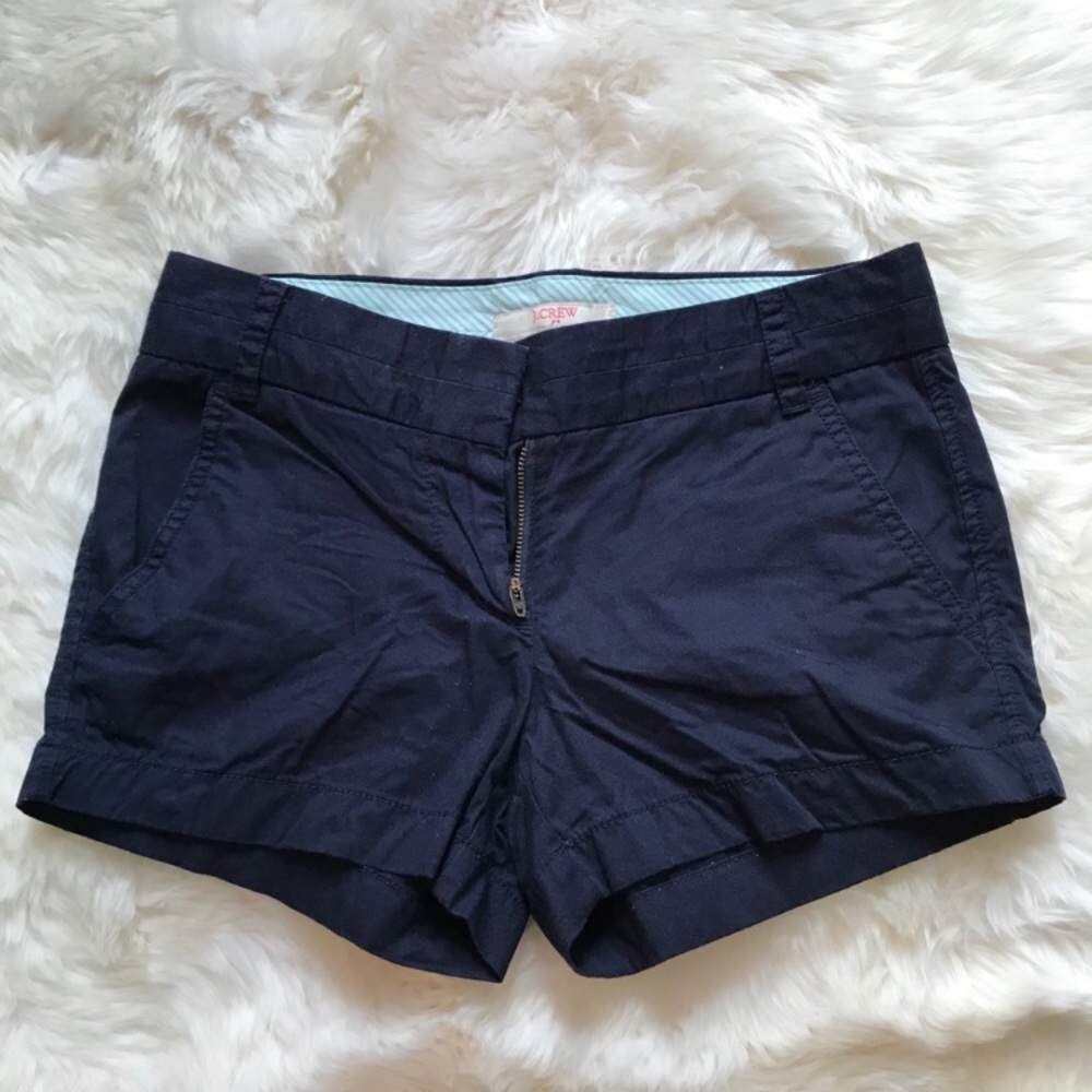 J.Crew navy broken-in Chino cotton shorts Sz 0